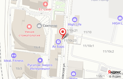 Международный деловой центр Святогор на Летниковской улице на карте