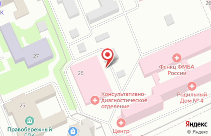 ФГБУЗ Сибирский клинический центр ФМБА России на карте