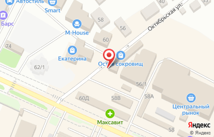 Магазин детских товаров Башмачок на Октябрьской улице на карте