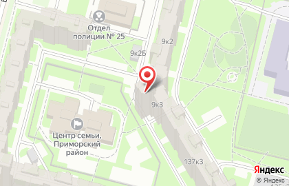 Общественная организация Общество ветеранов блокадного Ленинграда в Приморском районе на карте