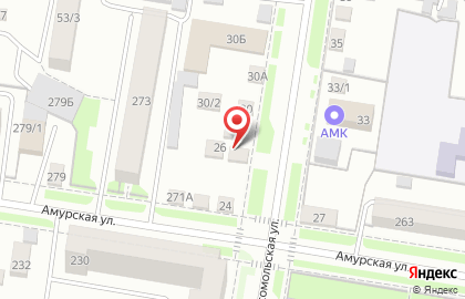 Рестобар Ajika на Комсомольской на карте