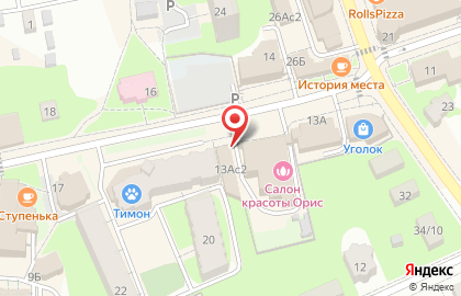 Киоск быстрого питания на Парковой улице на карте