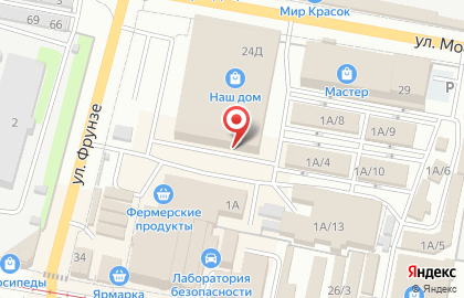 Магазин лакокрасочных материалов на улице Коминтерна на карте