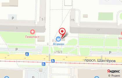 Магазин фруктов и овощей в Орджоникидзевском районе на карте
