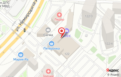 Федеральная сеть секций робототехники и программирования Лига Роботов на улице Немировича-Данченко на карте