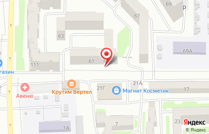 Продуктовый магазин Радуга на улице Воровского на карте