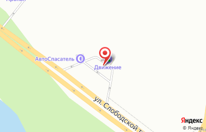 Сеть АЗС Движение на Проезжей улице на карте