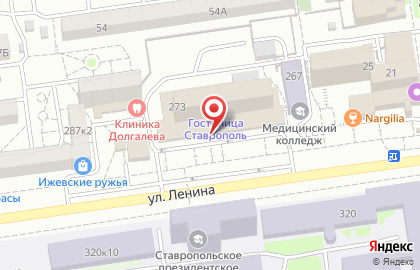 Гостиница Ставрополь в Ставрополе на карте