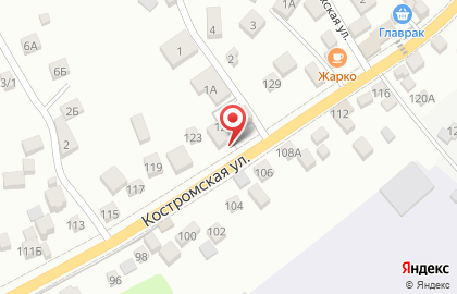 Магазин Дом красок на Костромской улице на карте