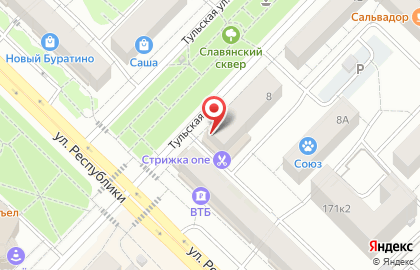 Шаурма Сити на Тульской улице на карте