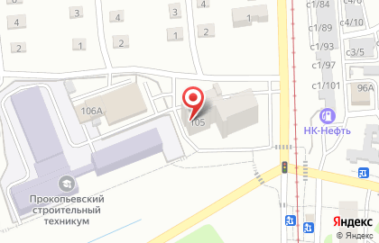Управление Гостехнадзора Кемеровской области Инспекция по контролю и надзору за самоходной техникой по г. Прокопьевску, г. Киселёвску и Прокопьевскому району на карте