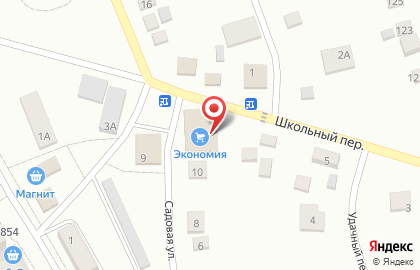 Угол на Садовой улице на карте