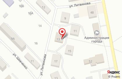 Экспресс Оптика на улице Литвинова на карте