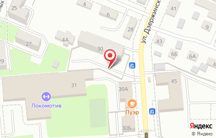 Прайм на улице Дзержинского на карте