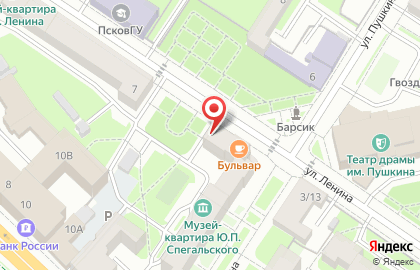 Мастерская по ремонту и пошиву обуви Обувьсервис на улице Ленина на карте