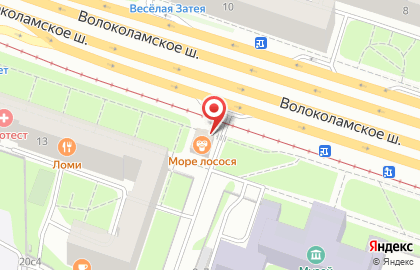 Сеть лаундж-кафе MosKalyan на Волоколамском шоссе на карте