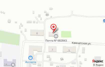 Почта России, АО на Камчатской улице на карте