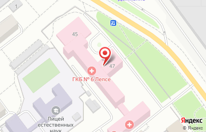 Больница скорой медицинской помощи в Кирове на карте