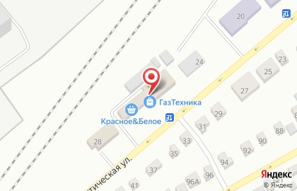 Супермаркет Красное & Белое на Коммунистической улице на карте