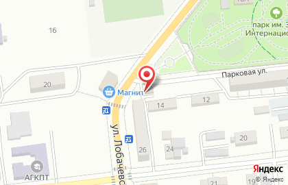 Магазин автотоваров на Парковой улице на карте