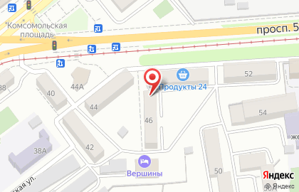 Гостиница УЮТ на проспекте 50-летия Октября на карте