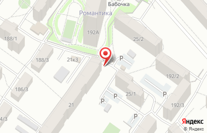 Октябрьский район Киоск по продаже фруктов и овощей в Октябрьском районе на карте
