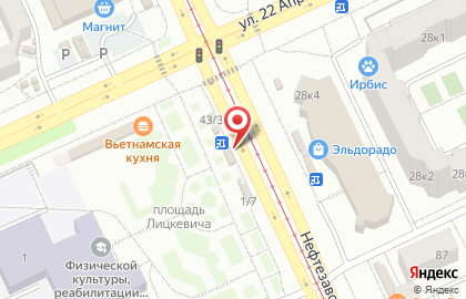 Киоск фастфудной продукции на площади Лицкевича на карте