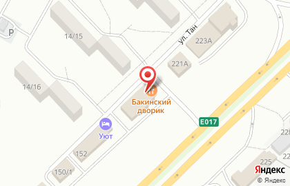 Ресторан Бакинский дворик на Казанском проспекте на карте