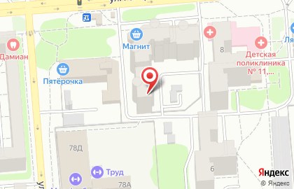 Четыре комнаты на улице Генерала Лизюкова на карте