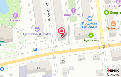 Салон Оптика в Ханты-Мансийске на карте