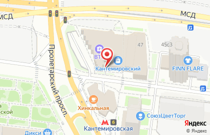 БлинБери на Кантемировской улице на карте