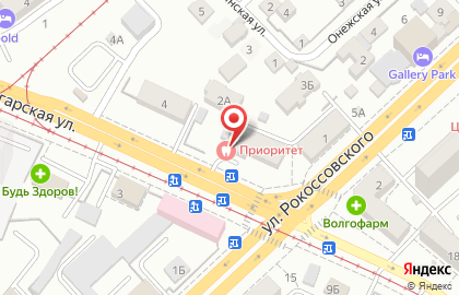 Стоматология Приоритет на Ангарской улице на карте