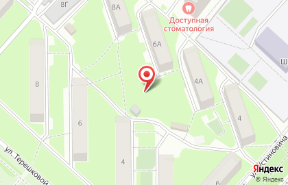 Киоск по продаже фруктов и овощей на улице Терешковой на карте
