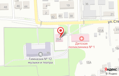 Поликлиника Красноярская межрайонная поликлиника №5 на улице Степана Разина на карте