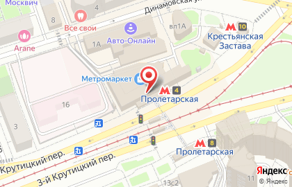 Сеть французских пекарен SeDelice в 3-м Крутицком переулке на карте