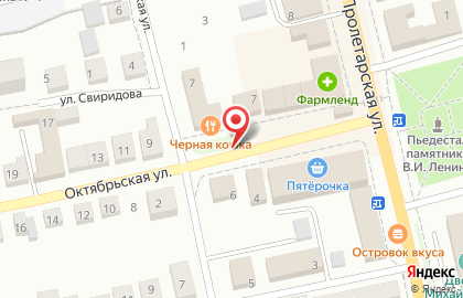 Магазин и киоск Колос на Октябрьской улице на карте