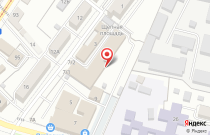 Киоск кондитерских изделий в Заводском районе на карте