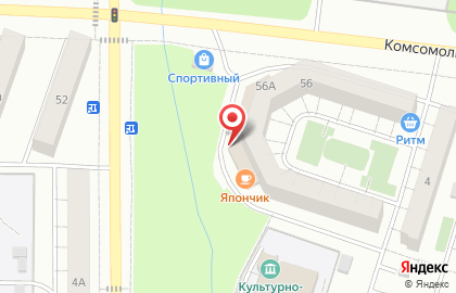 Служба доставки японских блюд Красный дракон на карте