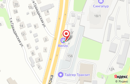 АЗС во Владивостоке на карте