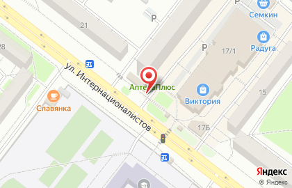 Автомат чистой воды на улице Интернационалистов на карте