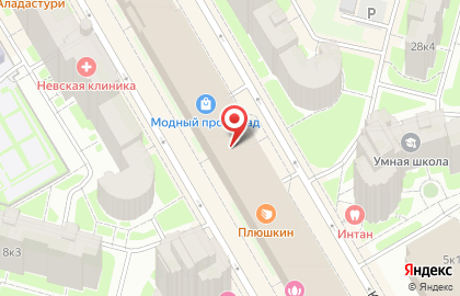 Мариенталь (Санкт-Петербург) на Комендантском проспекте на карте