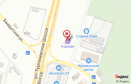 Торгово-монтажная фирма Франмэр-Краснодар на Шоссейной улице на карте