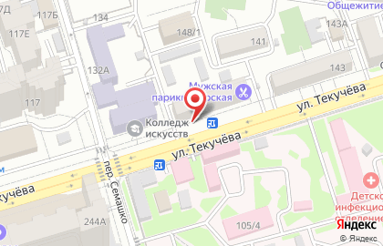 Донская пекарня на улице Текучева на карте