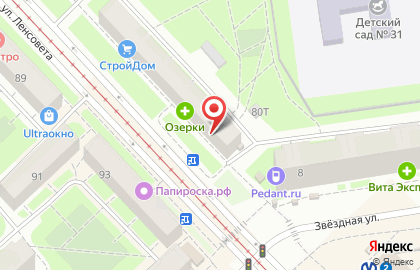 ЛЕ'МУРРР на улице Ленсовета на карте