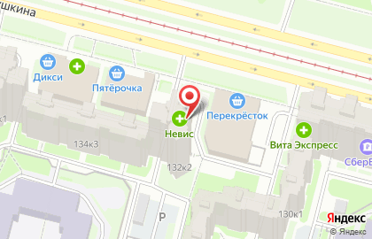 Аптека Невис в Санкт-Петербурге на карте