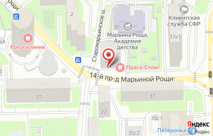Магазин овощей и фруктов в Москве на карте