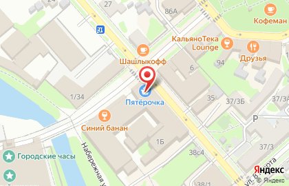 Супермаркет Пятёрочка в Москве на карте