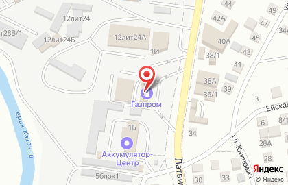 АЗС Газпром на Славянской улице на карте