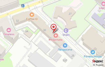 Многопрофильная клиника Медильер в Петроградском районе на карте