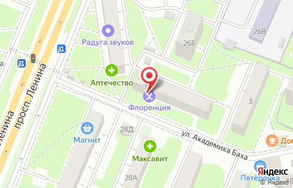 Салон-парикмахерская Флоренция на проспекте Ленина на карте